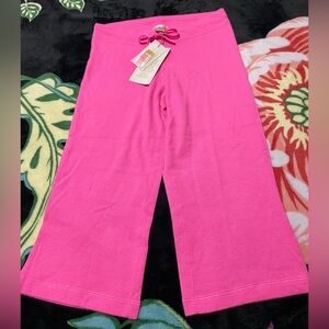 Vibrant Pink Kids Cashmere knit Casual Pants Sz.M